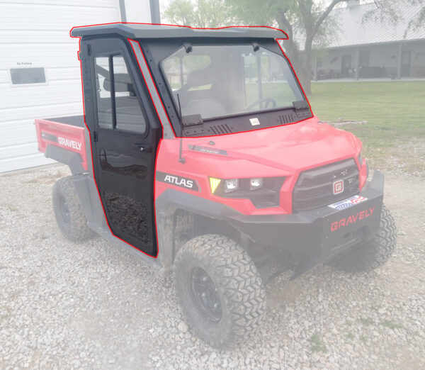 All Steel Complete Cab Enclosure System w/Door for Gravely JSV 3000 2015