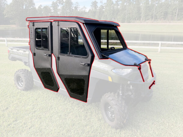 All Steel Complete Cab Enclosure System w/Doors 2015-20 fits Bob Cat 3400XL Crew