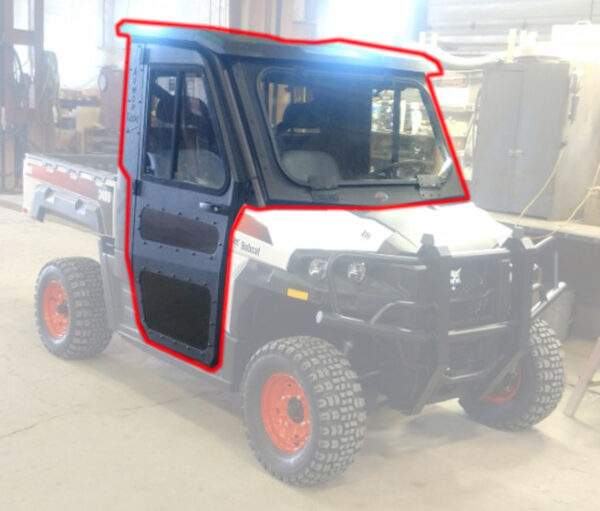 All Steel Complete Cab Enclosure System w/Doors for Bob Cat 14-20 3400 3600 3650