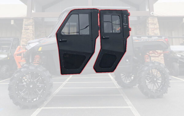 Fits Polaris 19-24 Ranger Crew 1000XP 1000 XP Steel Doors Only for Cab Enclosure